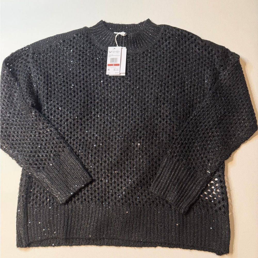 NWT Jessica Simpson's Women's Knit Sparkle Sweater Size Medium (L) - Picture 2 of 3